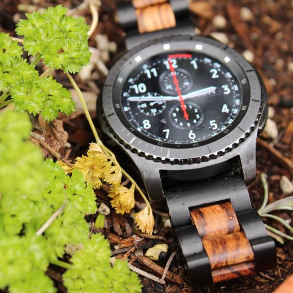 22mm - Zebrawood and Sandalwood Combo (Android Wear/Pebble)