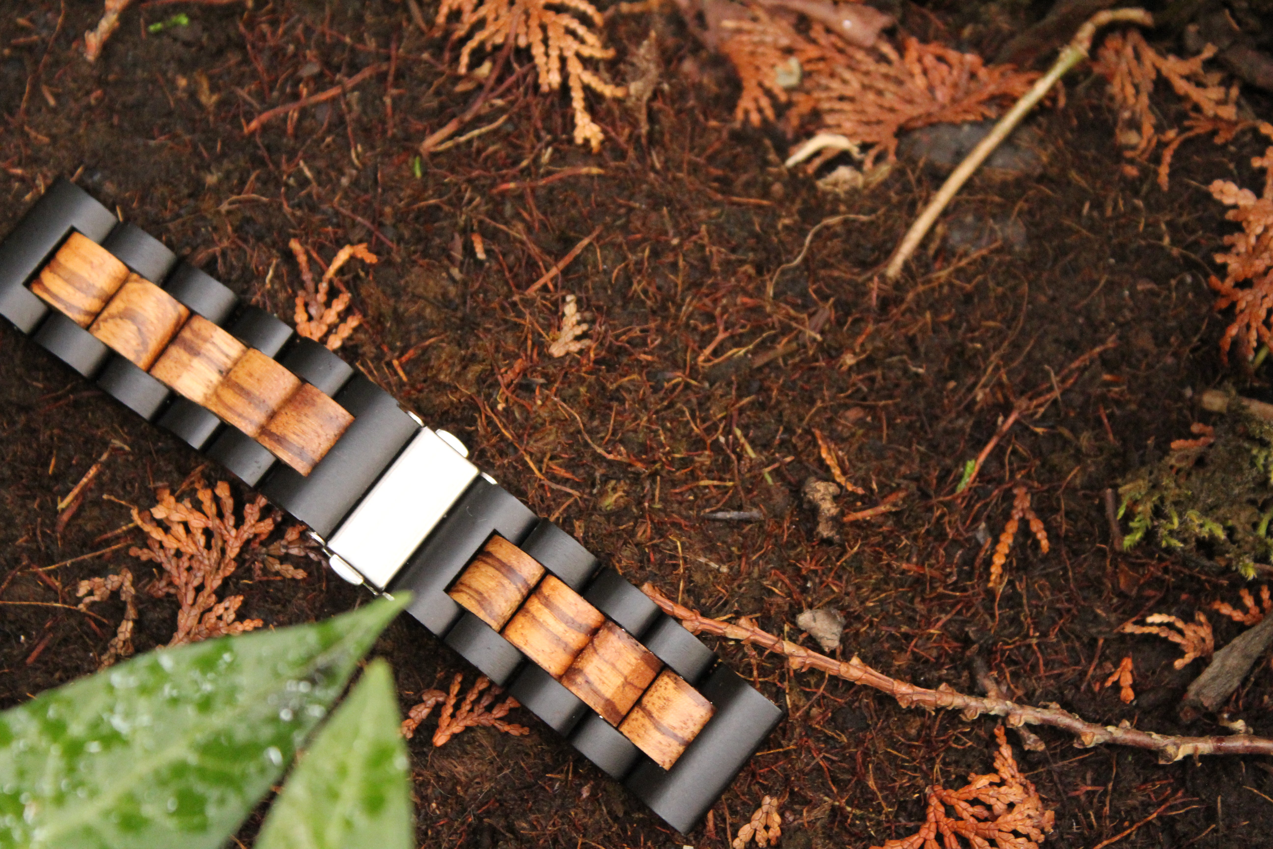22mm - Zebrawood and Sandalwood Combo (Android Wear/Pebble)