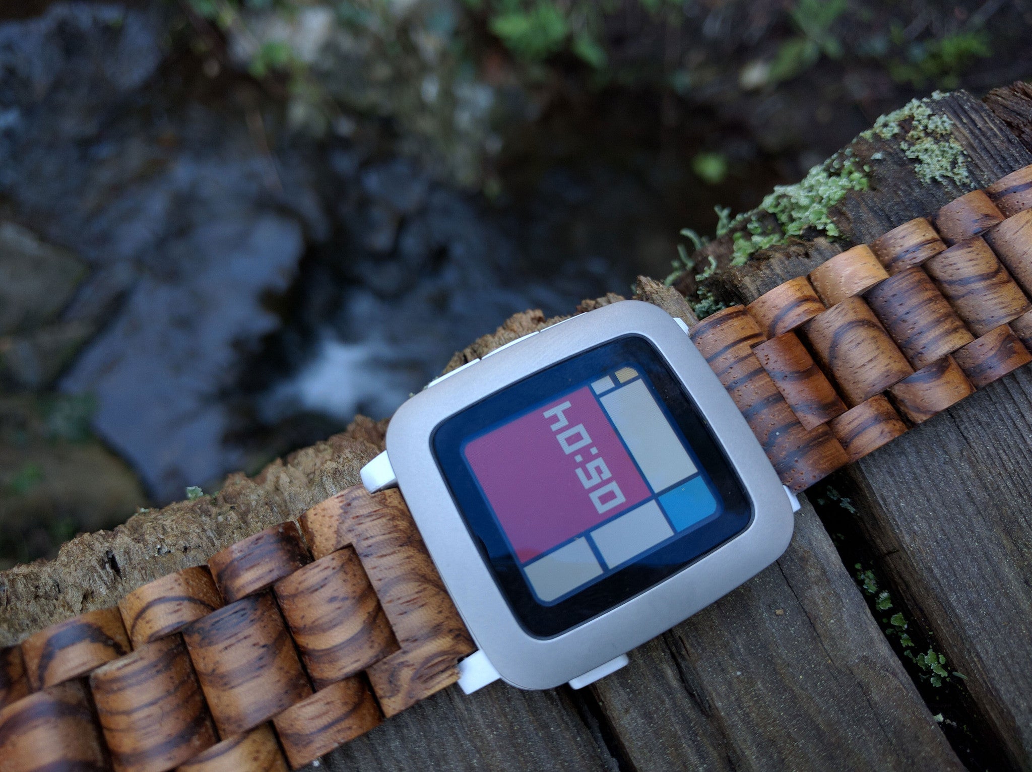 22mm - Gabonese Zebrawood (Android Wear/Pebble)